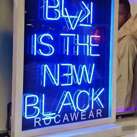Rocawear neon sign
