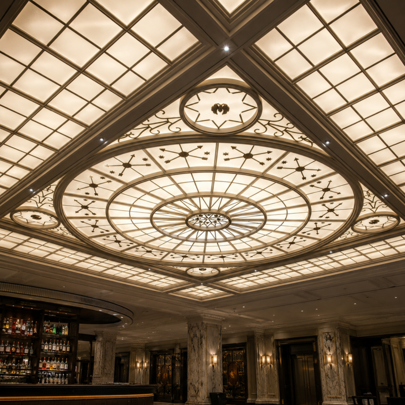 Intercontinental Hotel Barclay – Custom ceiling ornament